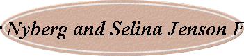 Oscar Nyberg and Selina Jenson Family