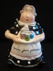 Vintage English Girl Jam Marmalade Condiment Jar Dish